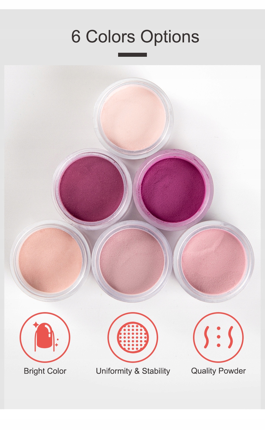 Rosalind ZESTAW DO MANICURE TYTANOWY 6Pcs 10g Marka inna marka