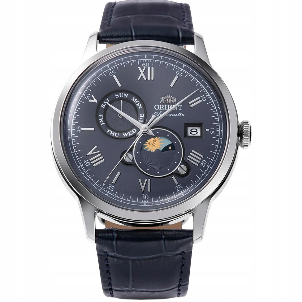 Pánské Hodinky Orient RA-AK0806L30B s modrým páskem