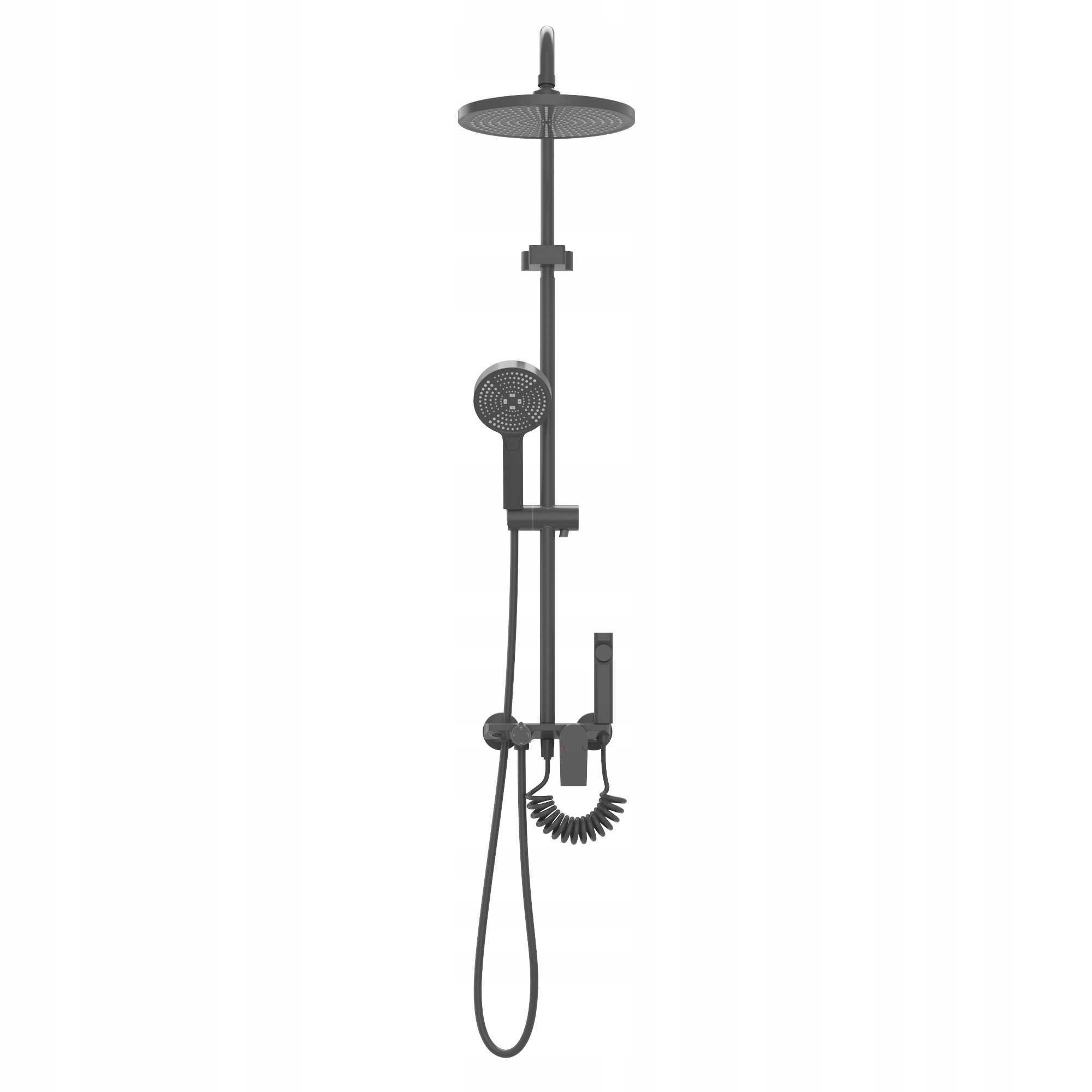 Súprava Na Sprchovanie Dažďová Sprcha Slúchadlá Do Kúpeľne Cleo Gun Grey