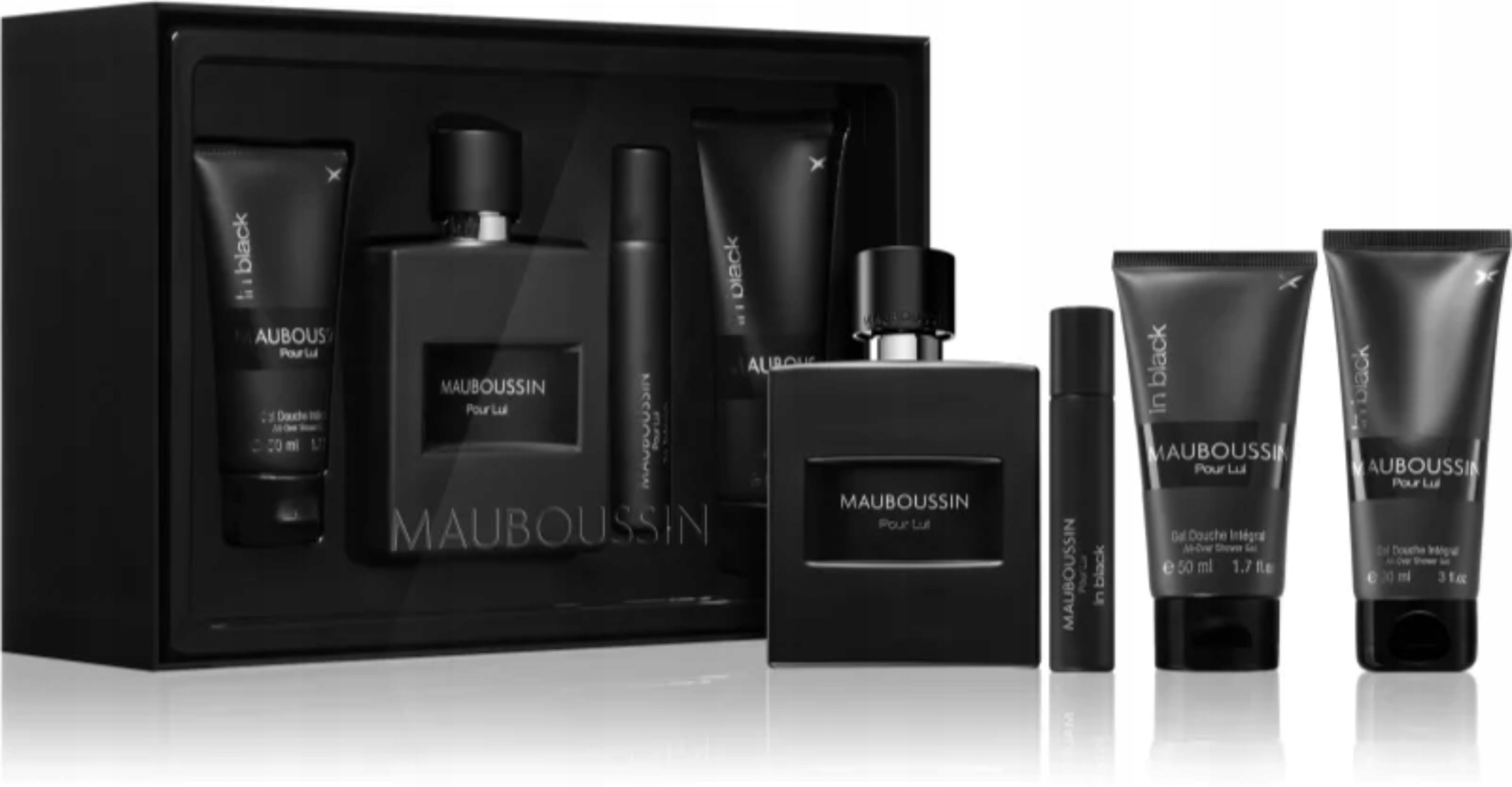 Pánská dárková sada Mauboussin Pour Lui In Black, 4ks
