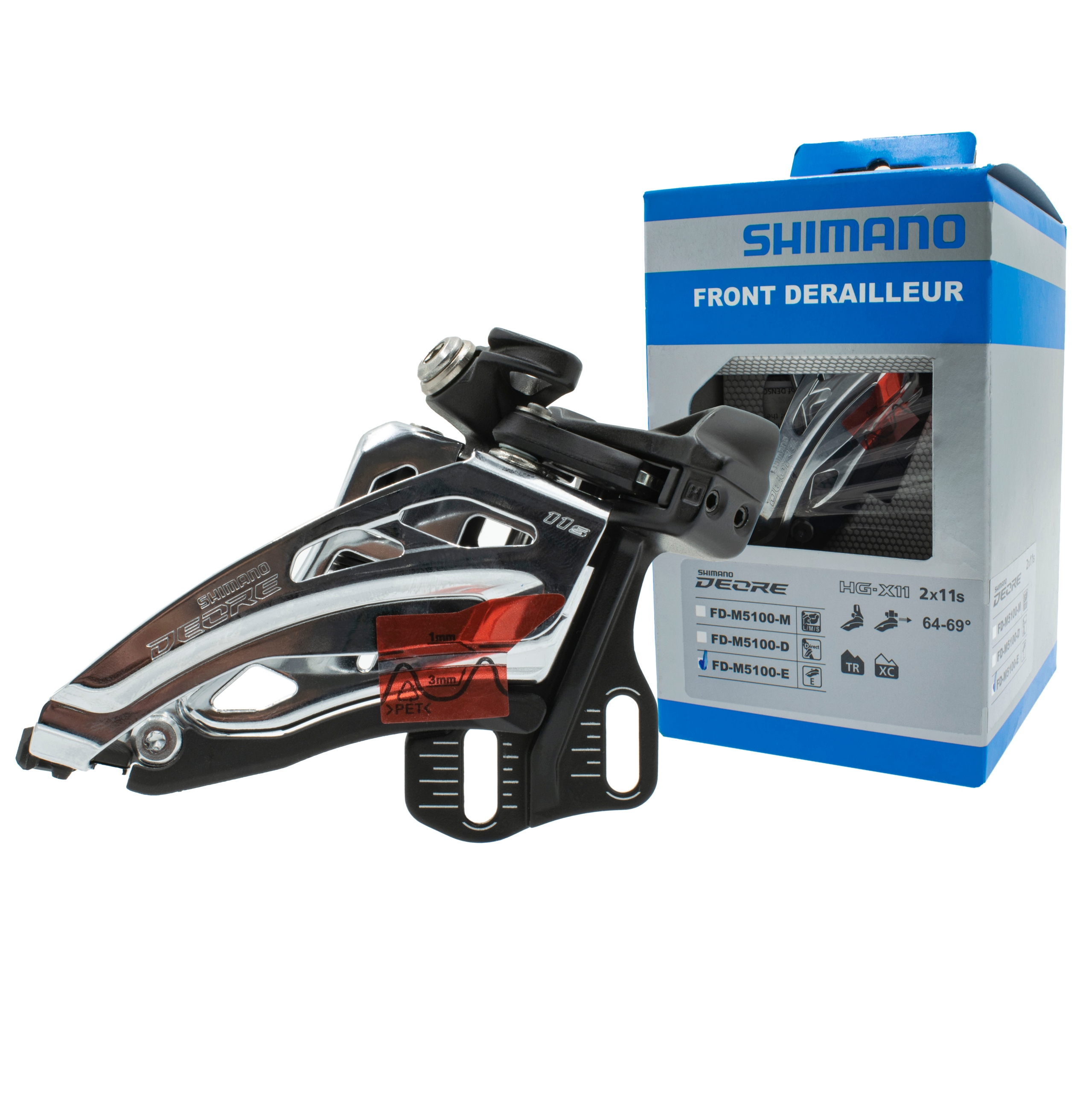 Přehazovačka přední Deore FD-M5100-D 2x11rz E-Type