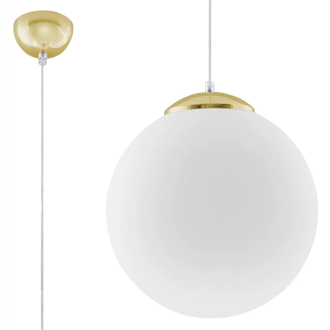 Stropné závesné svietidlo Ugo 30 cm zlato-biele SL.0716 Sollux Lighting