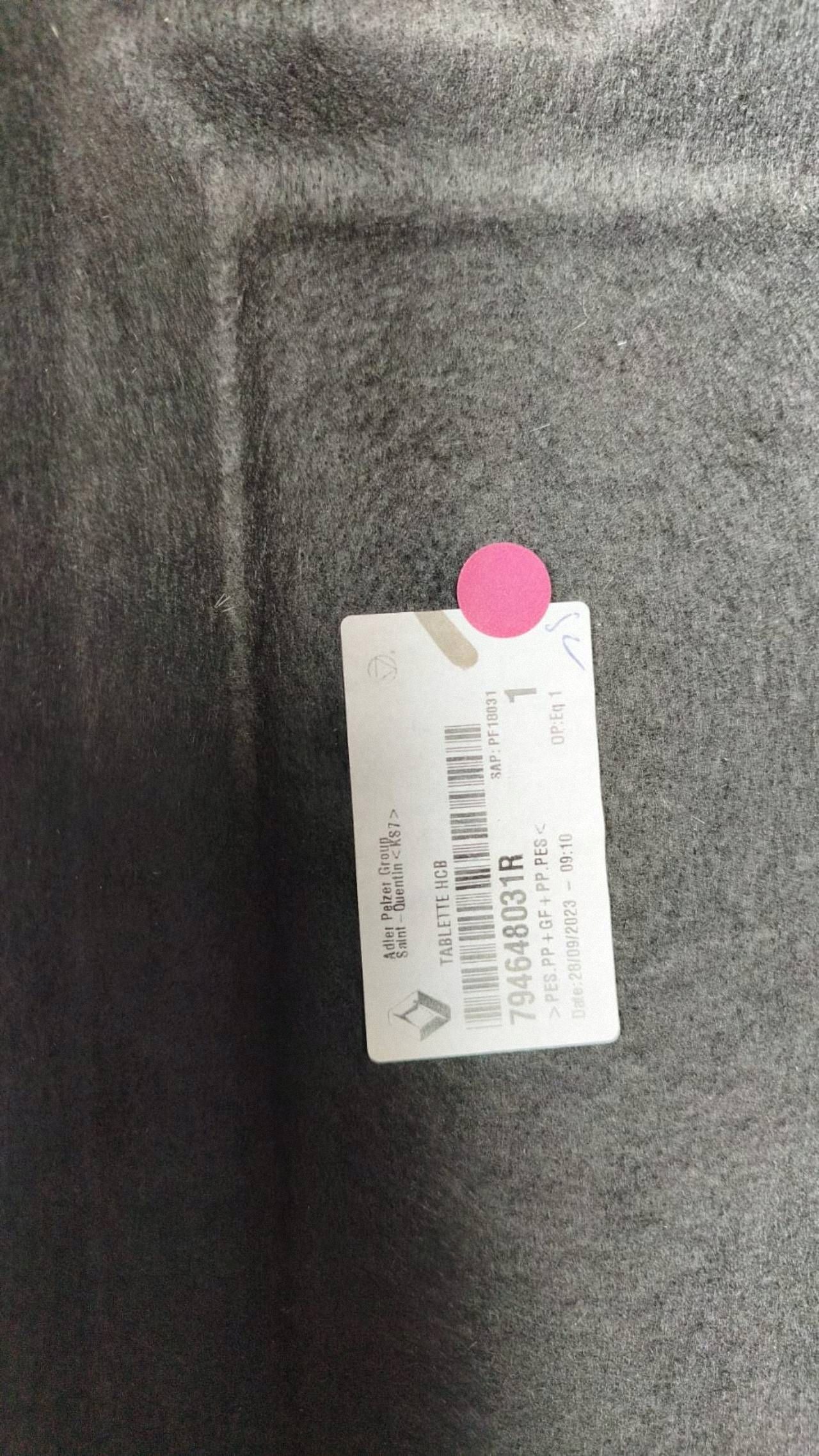 plato boot Renault Austral 794648031R
