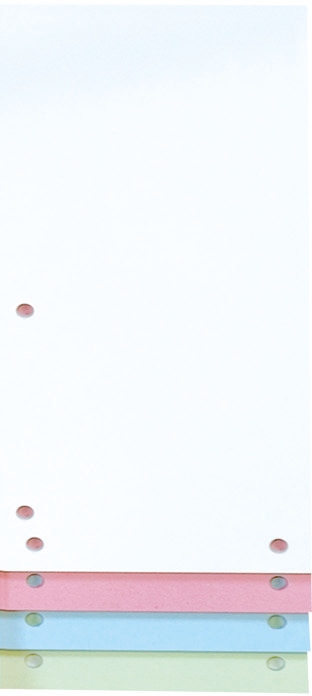 PRZEKŁADKI DO SEGREGATORA SEGREGATORÓW 1/3 A4 KARTONOWE MIX KOLOR 100szt Kod producenta 8620100-99PL