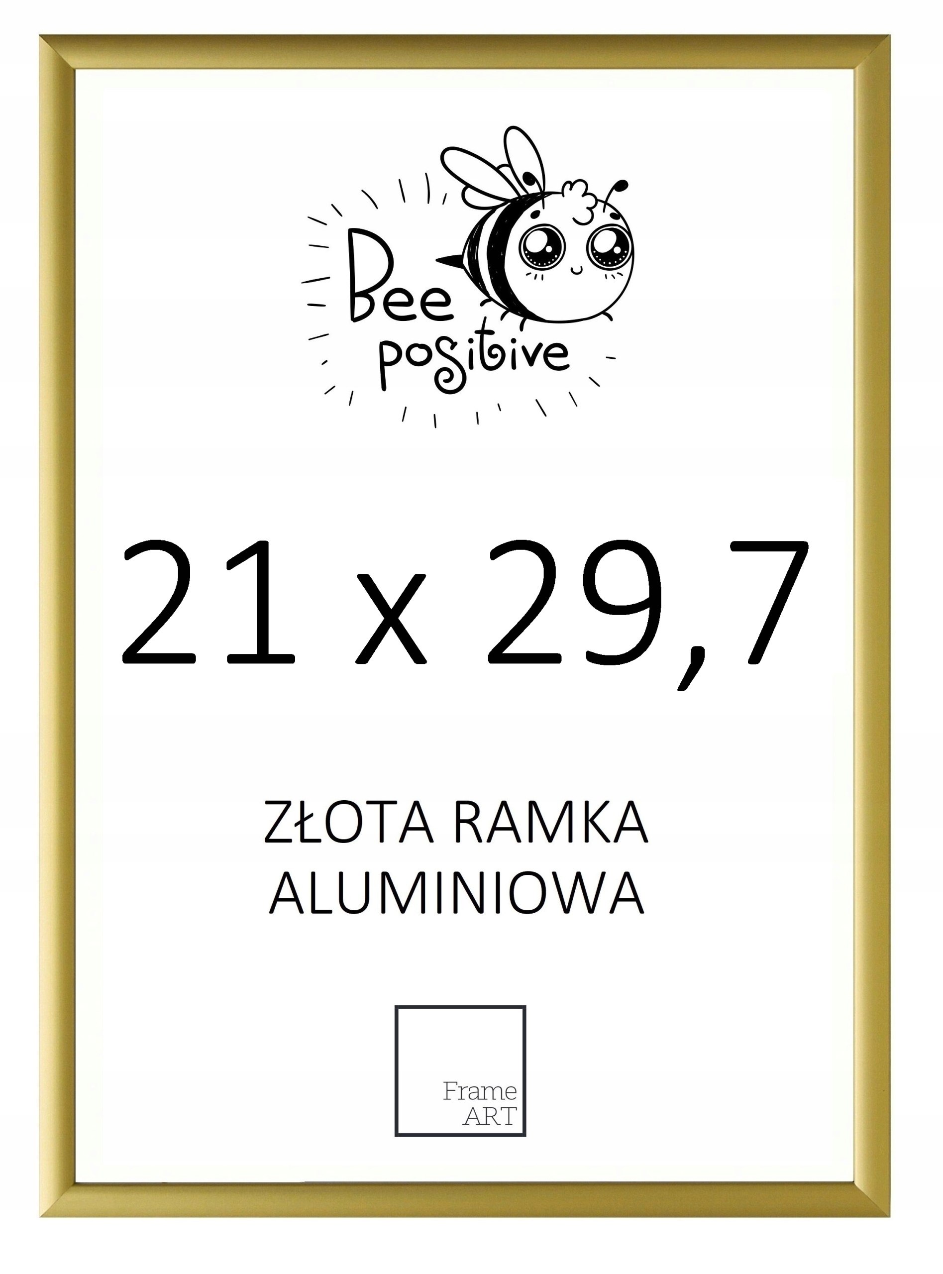 

Złota Rama Aluminiowa 21x29,7 Dyplom 29,7x21