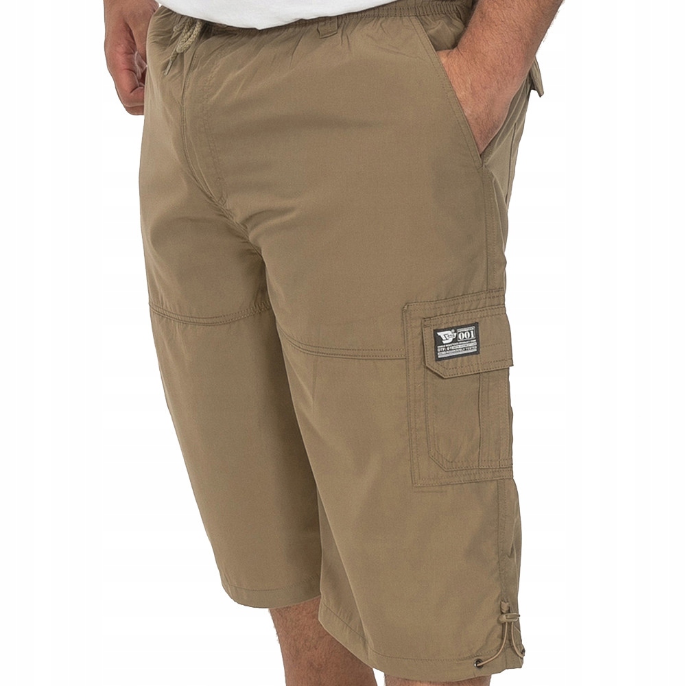 D555 kalhoty pánské Mason nadměrné velikosti 3/4 6XL béžová