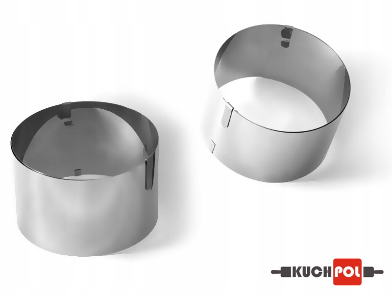 RANT OKRĄGŁY REGULOWANY CUKIERNICZY TORTOWNICA FORMA WYS. 12 cm Materiał metal