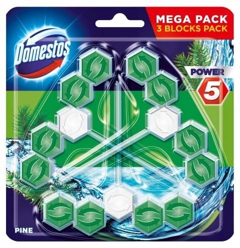 

Domestos Kostka Toaletowa Power 5 Pine 3 x 55 g