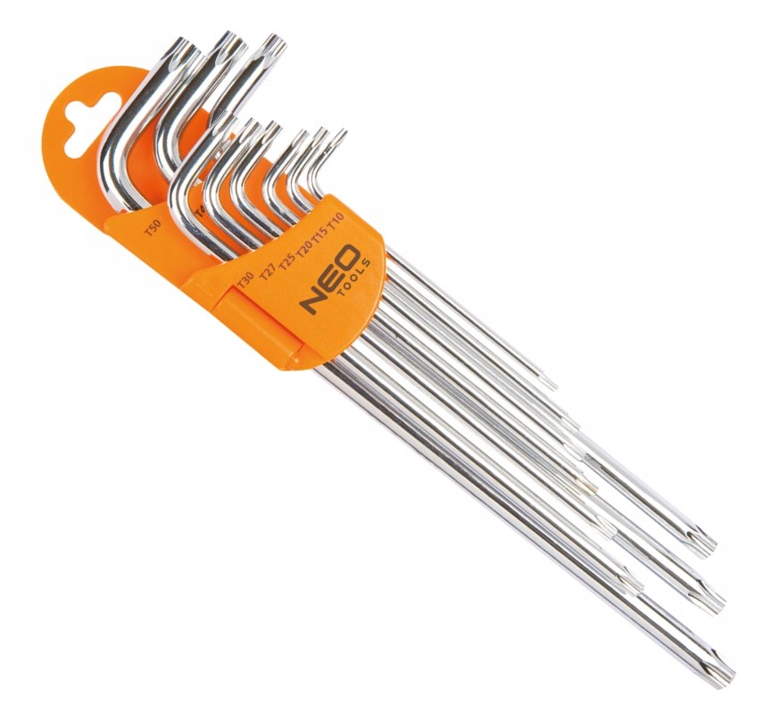 

Zestaw Klucze Imbusowe Torx T10-T50 Cr-v 9 szt Neo