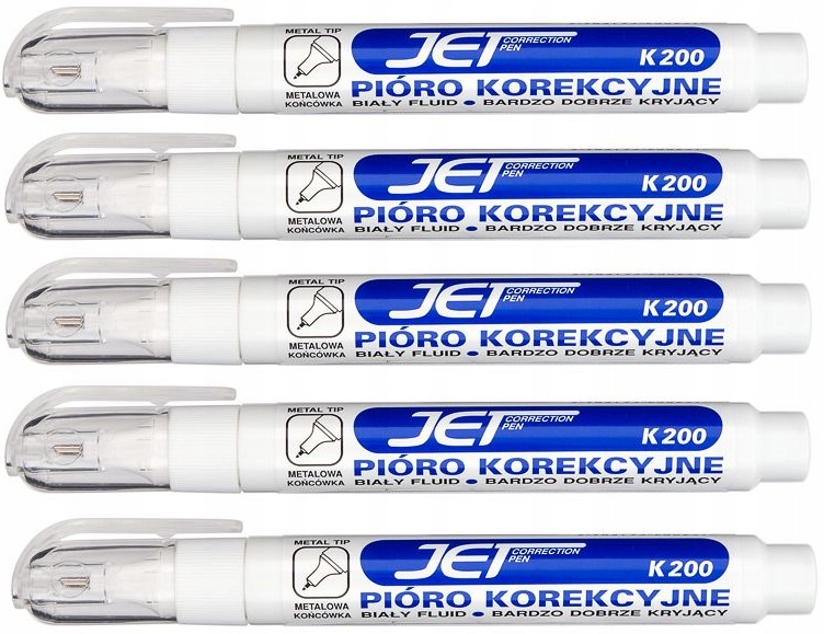 

Korektor Eko szybkoschnący w piórze Jet 8 ml x5