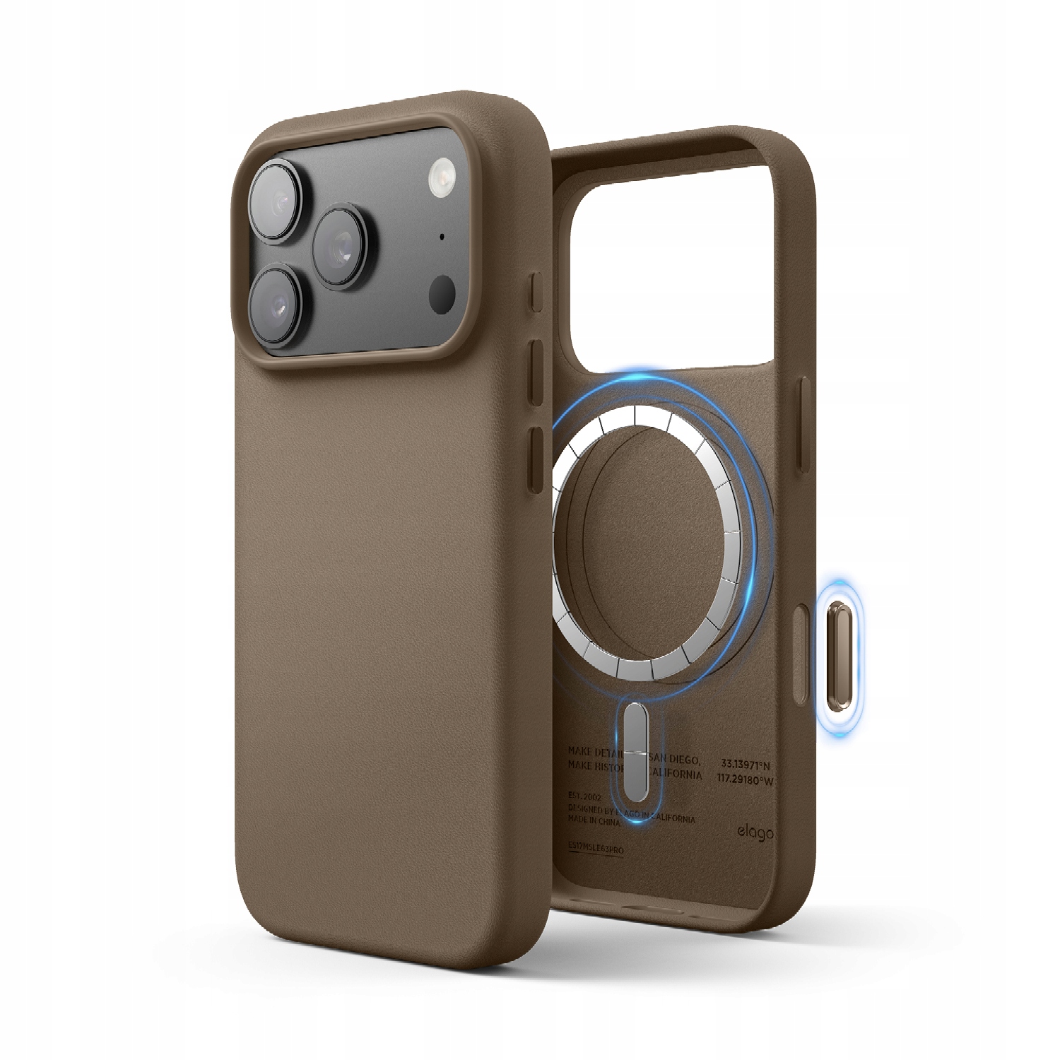 Skórzane Etui z MagSafe Elago iPhone 17 Pro Taupe