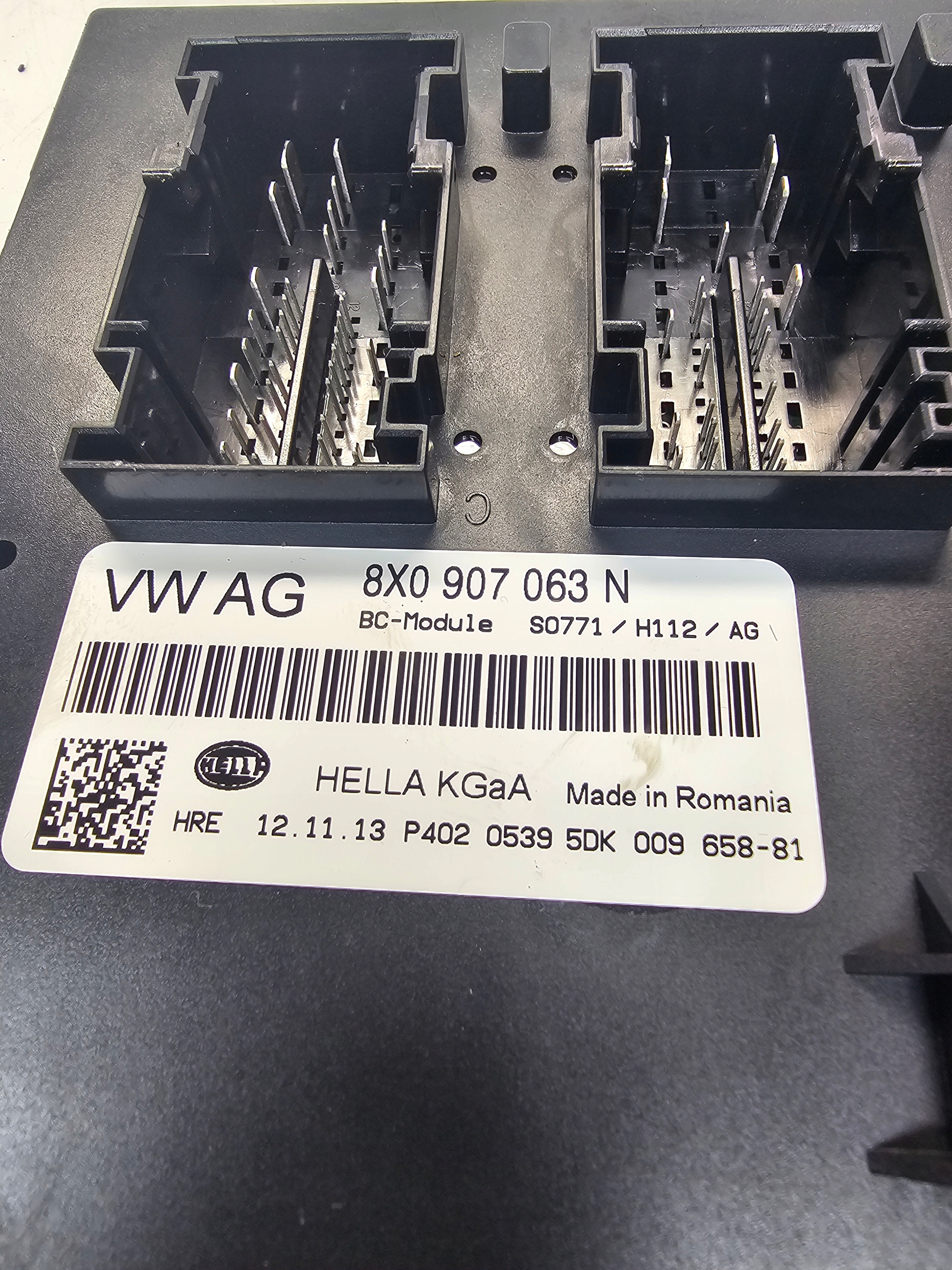 module control unit KOMFORTU BC AUDI A1 8X Q3 8U 8X0907063N