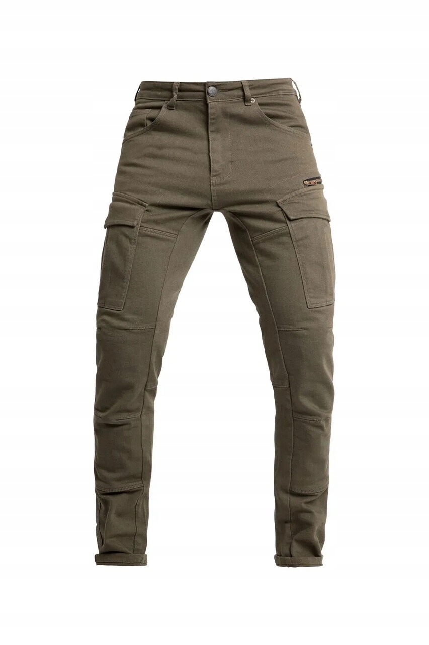 Džínsové nohavice John Doe Defender Mono Riding Pants Olive 33/32