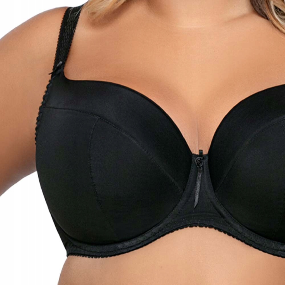 Podprsenka AVA 1263 vyztužená Full černá 75D podprsenka pohodlná pevná Hlavní vzor bez vzoru