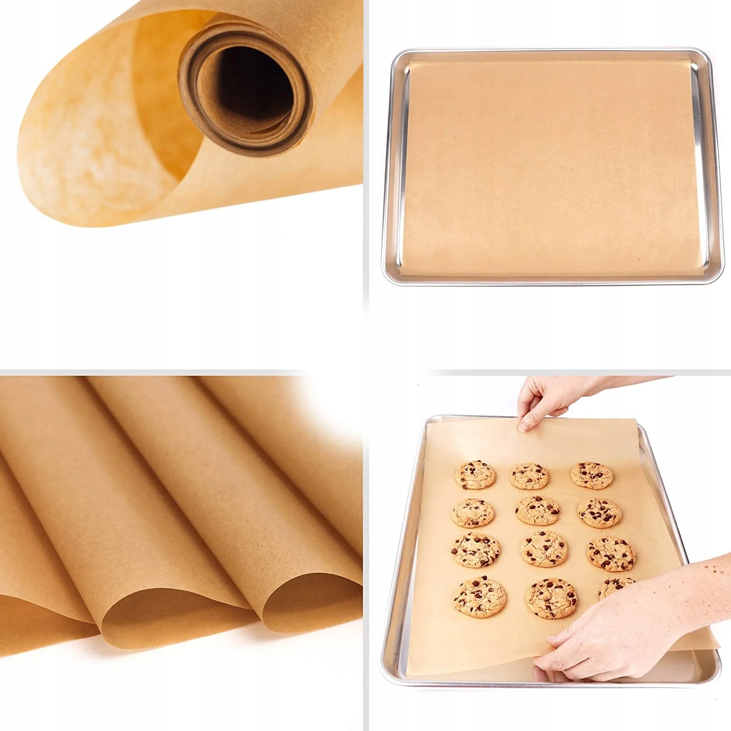 PAPIER DO PIECZENIA BRĄZOWY PERGAMINOWY ROLKA 10M Stan opakowania oryginalne