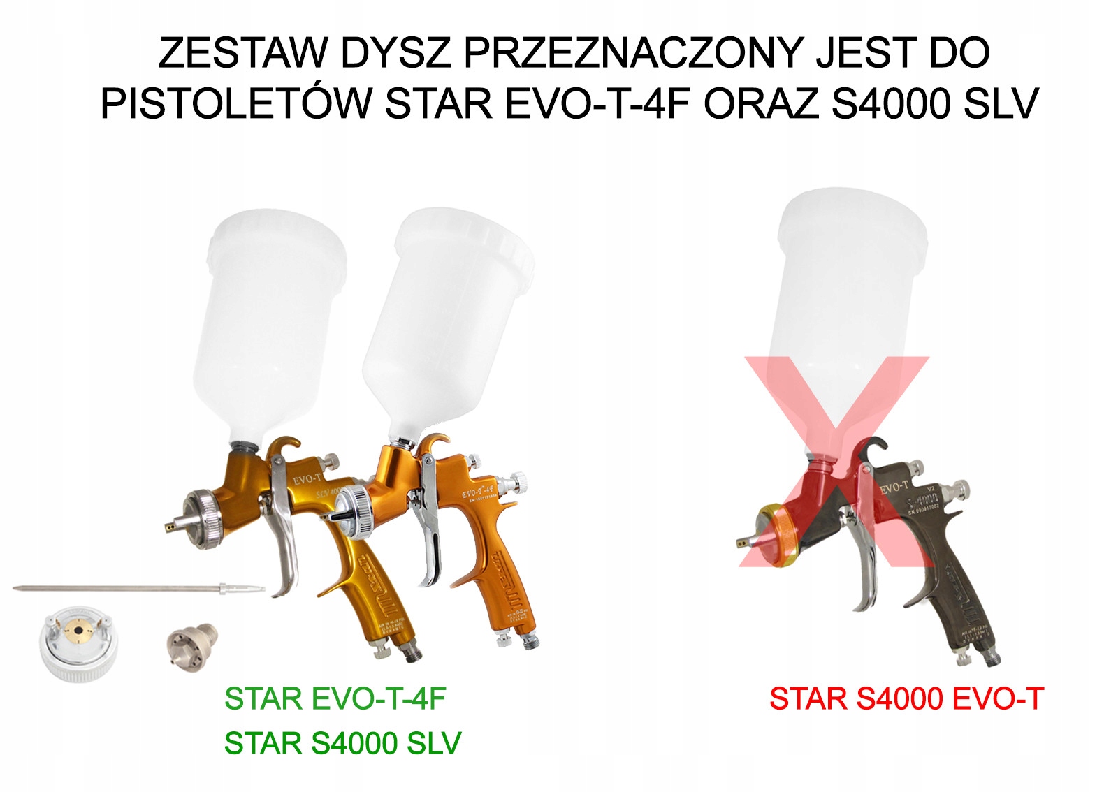 Zestaw dysz EVOT 4F/SLV 2.0mm Marka Star