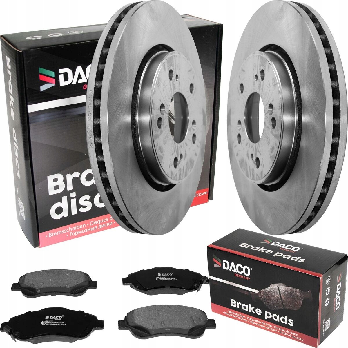 601221 - Диски + колодки DACO передние для Honda CR-V III IV