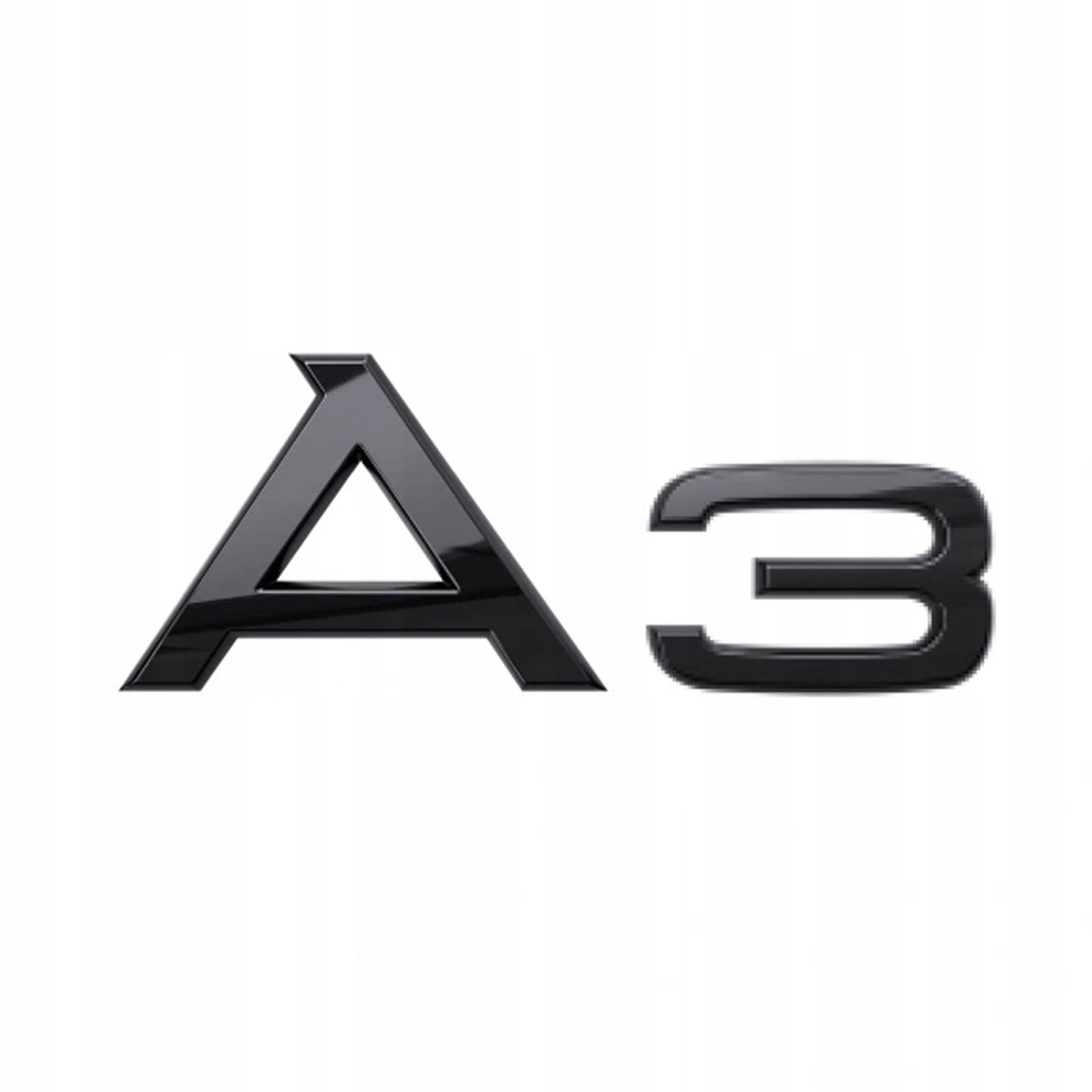 Emblemat Audi Znaczek Napis Tył A3 Klapa 8L 8P 8V Czarny Połysk
