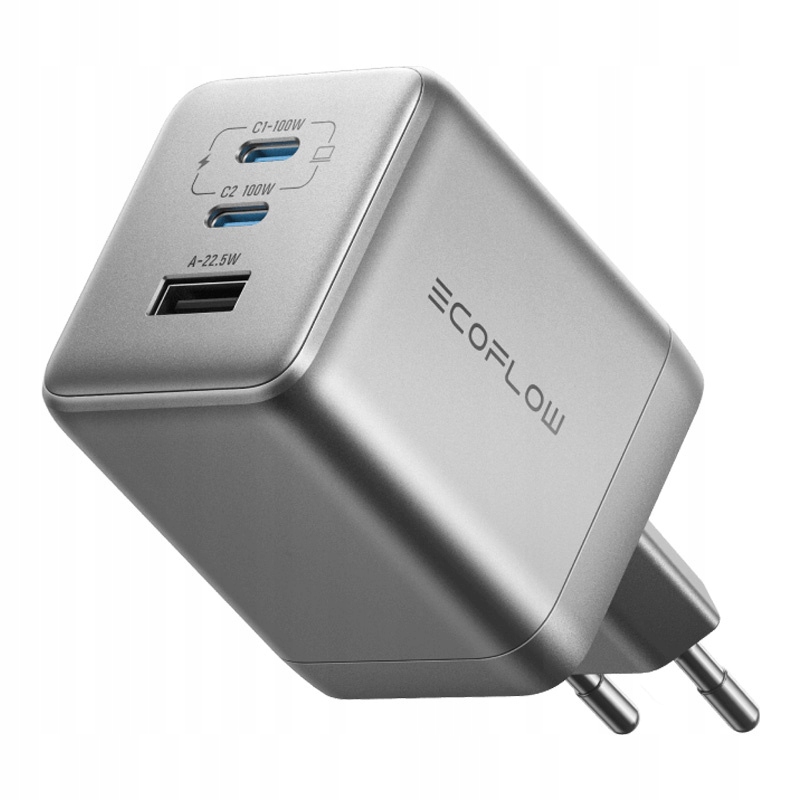 EcoFlow Rapid Pro 100W GaN Ładowarka 2xUSB-C 1xUSB-A Szybka