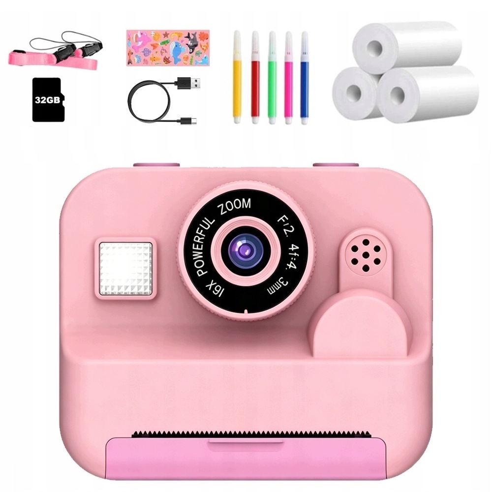 Sada Digitálního Instantního Fotoaparátu S Termotiskárnou Pro Děti