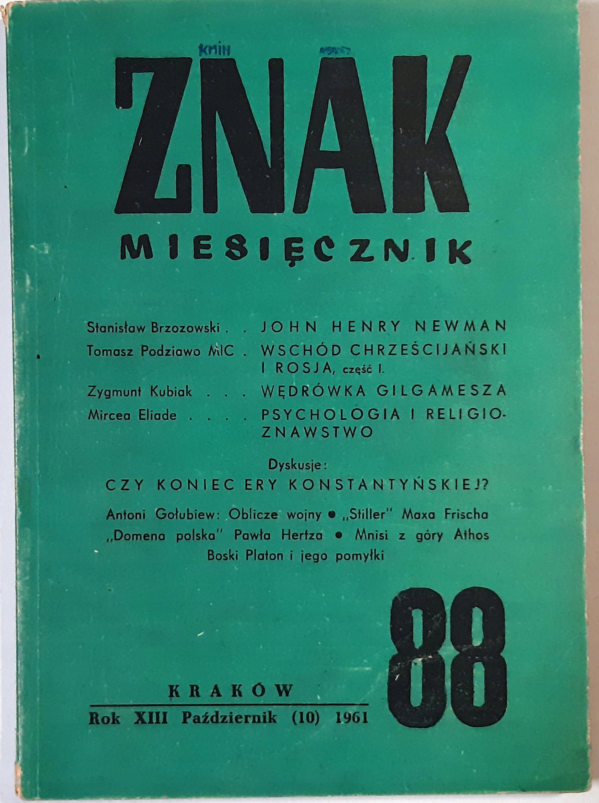 ZNAK MIESIĘCZNIK 88 1961