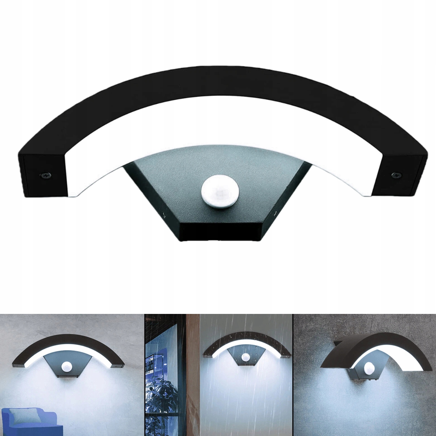 18W Led venkovní nástěnné svítidlo, fasádní lampa, senzor pohybu