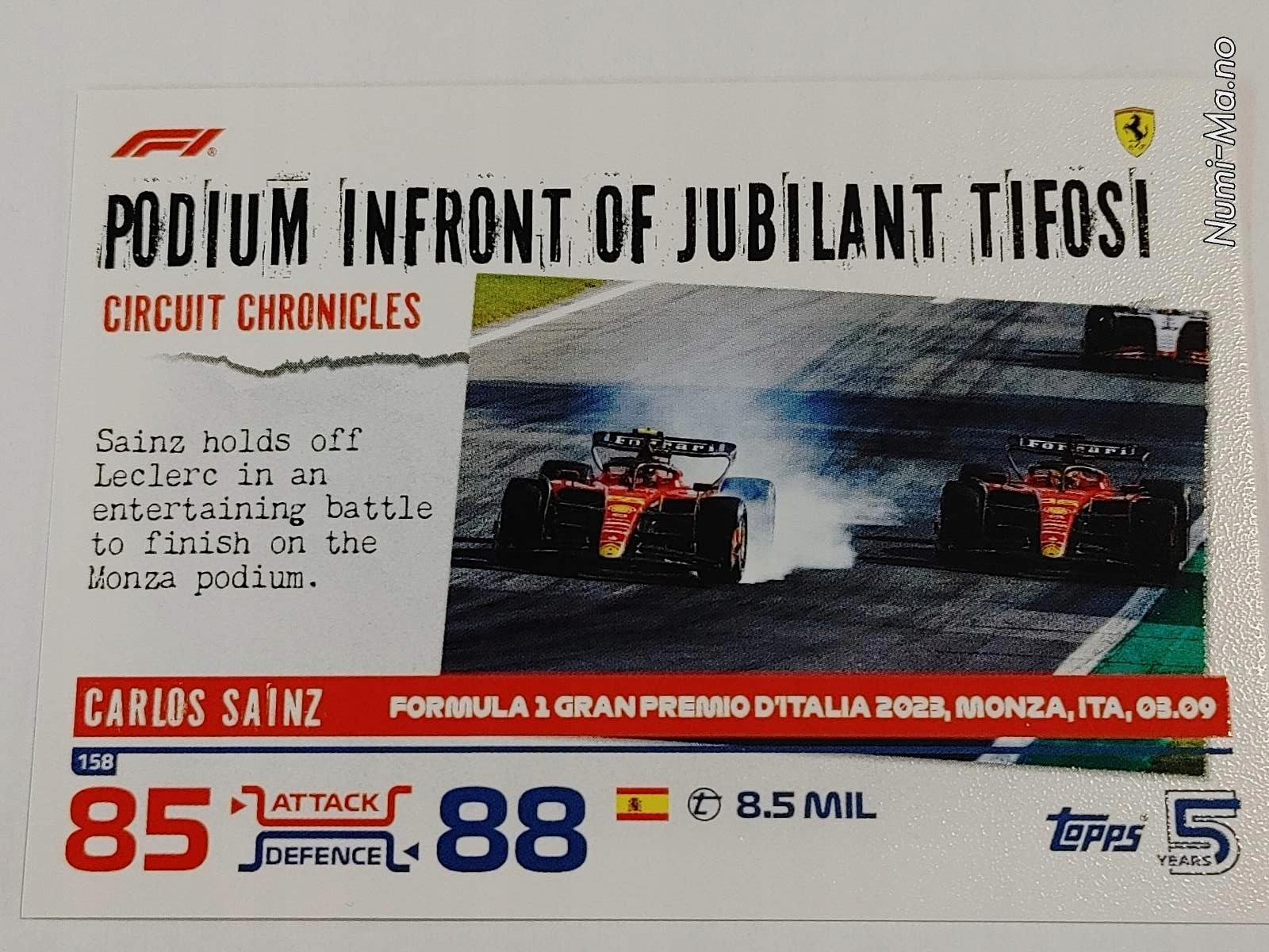 Topps Turbo Attax Formuła 1 2024 NR.158 Podium Infront Of Jubilant 0667