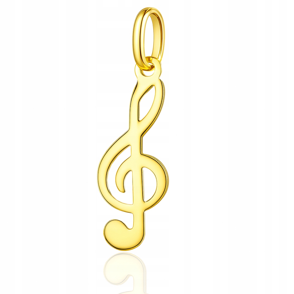 Zlatý přívěsek houslový klíč hudba Au 585