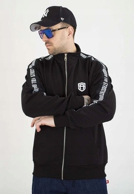 Mikina Street Autonomy Bez Kapuce Zip Stojka Lampas černá