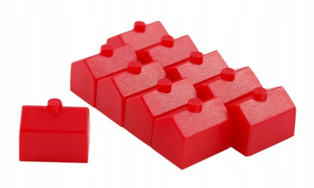 

Hotele do gry czerwone 10 szt Pionek Hotel