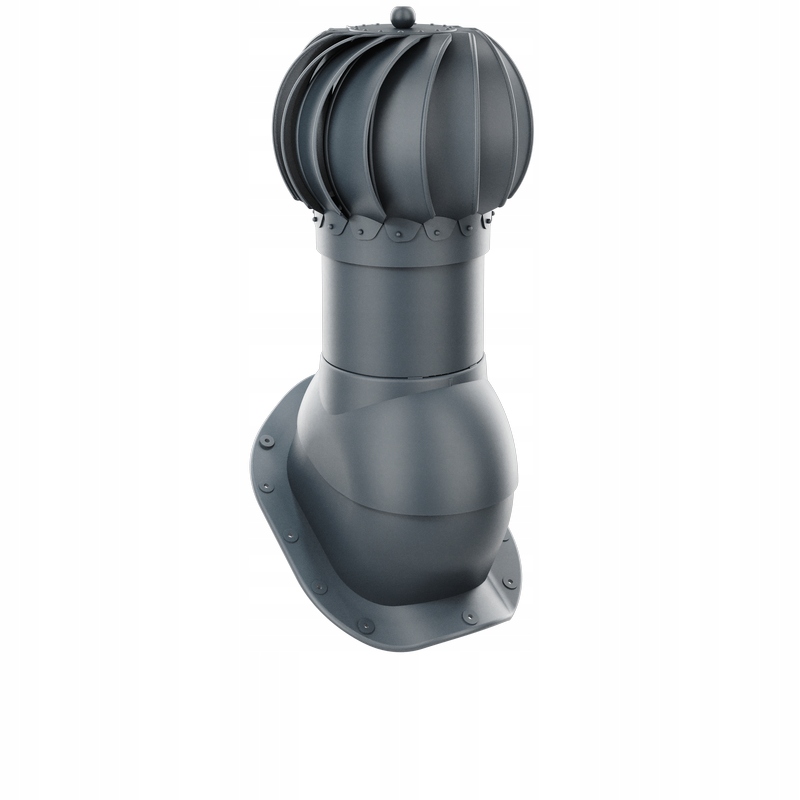 Kominek obrotowy Krono-Plast Rotoline z nasadą kulistą do blachodachówki, profil W 150 mm