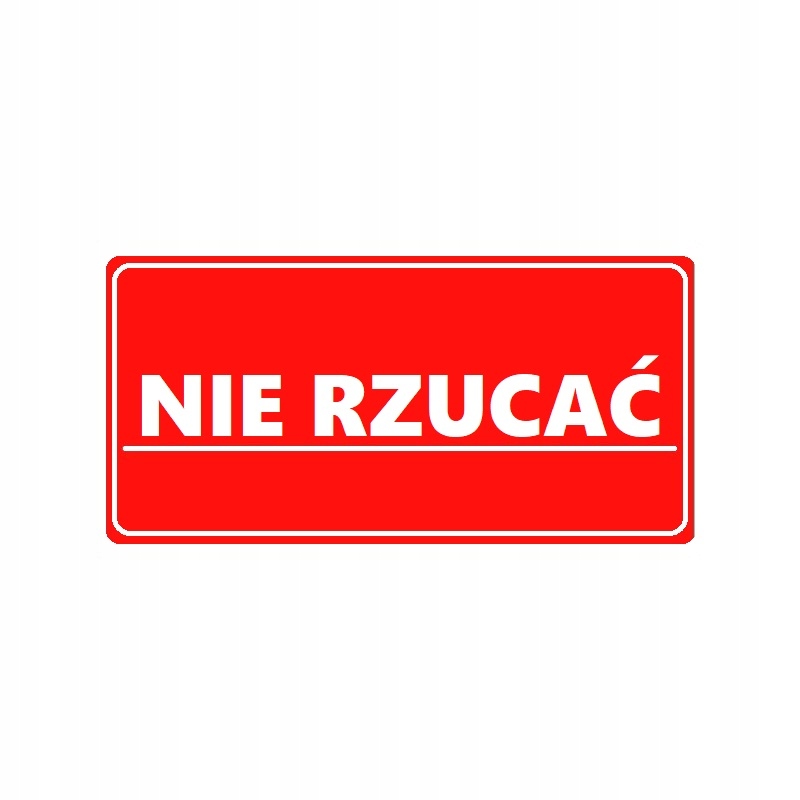 

Naklejki etykiety Nie Rzucać /100 szt./ 5x10cm