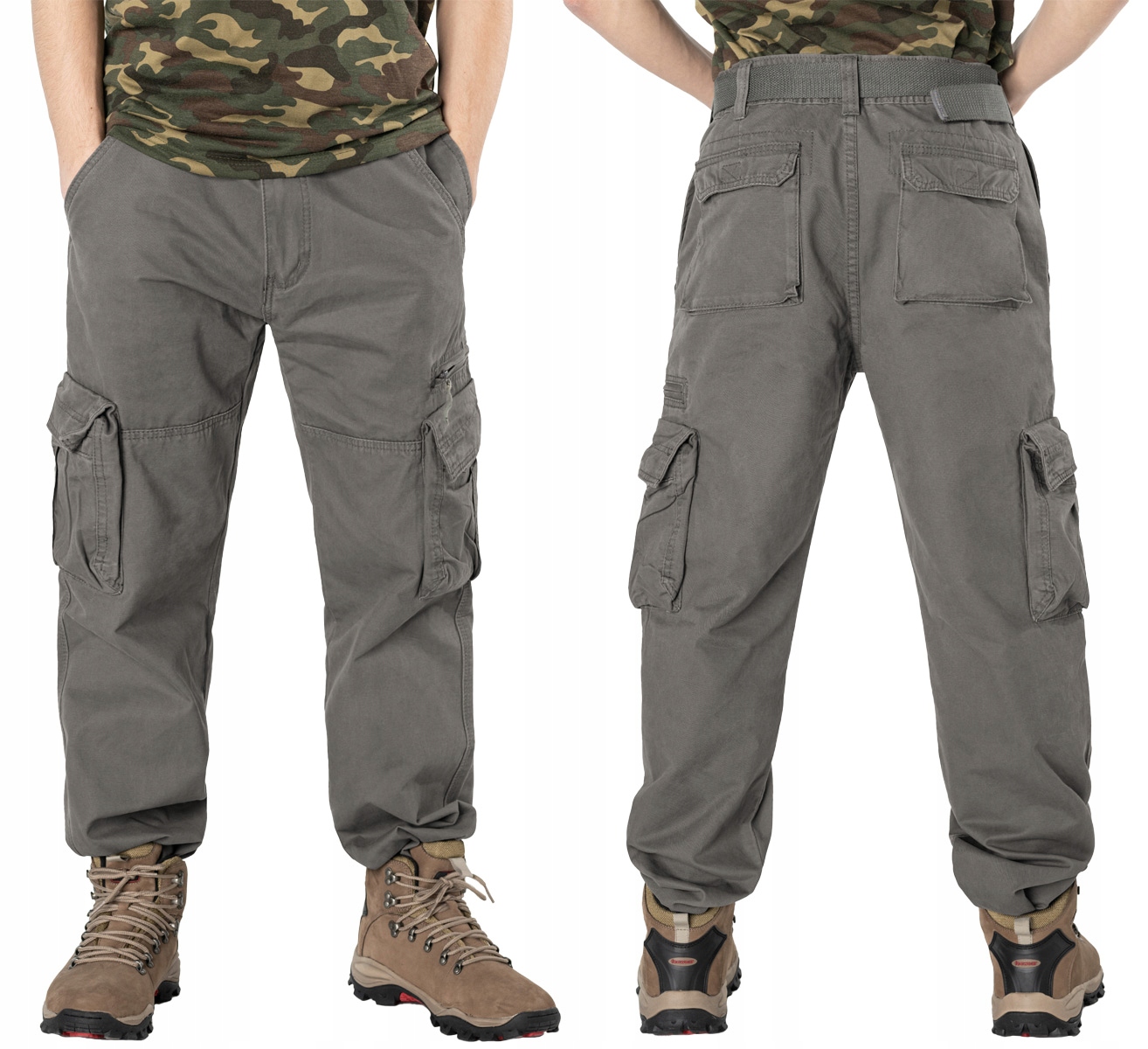 

Spodnie Bojówki Militarne Wojskowe Męskie Q12 W41