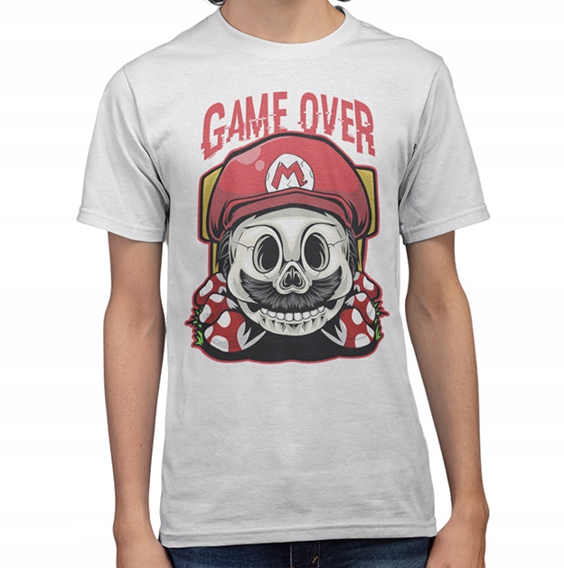 KOSZULKA HORROR/ROCK MARIO GAME OVER Marka inna