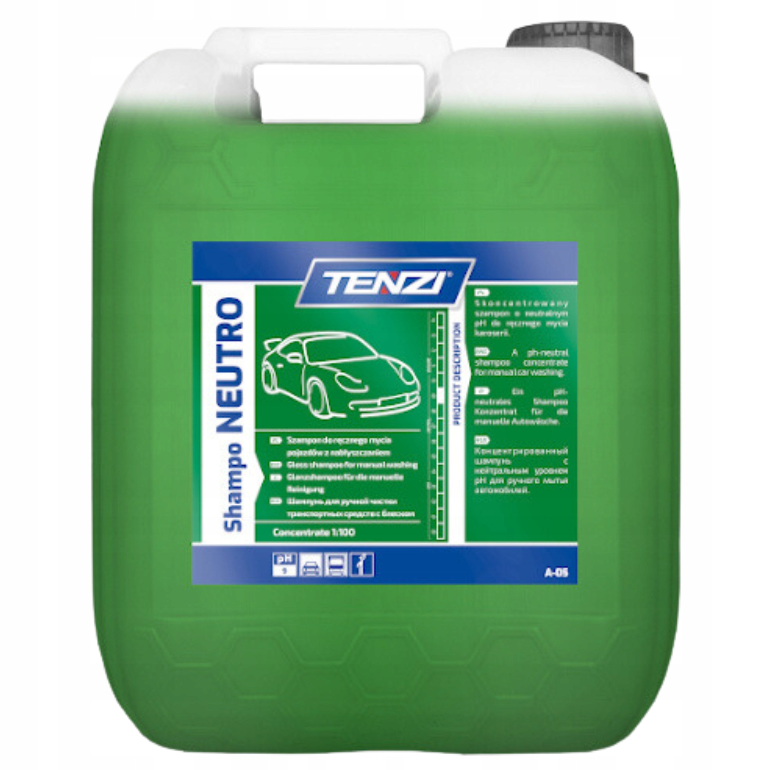 Szampon mycia samochodu neutralne pH Tenzi 5l