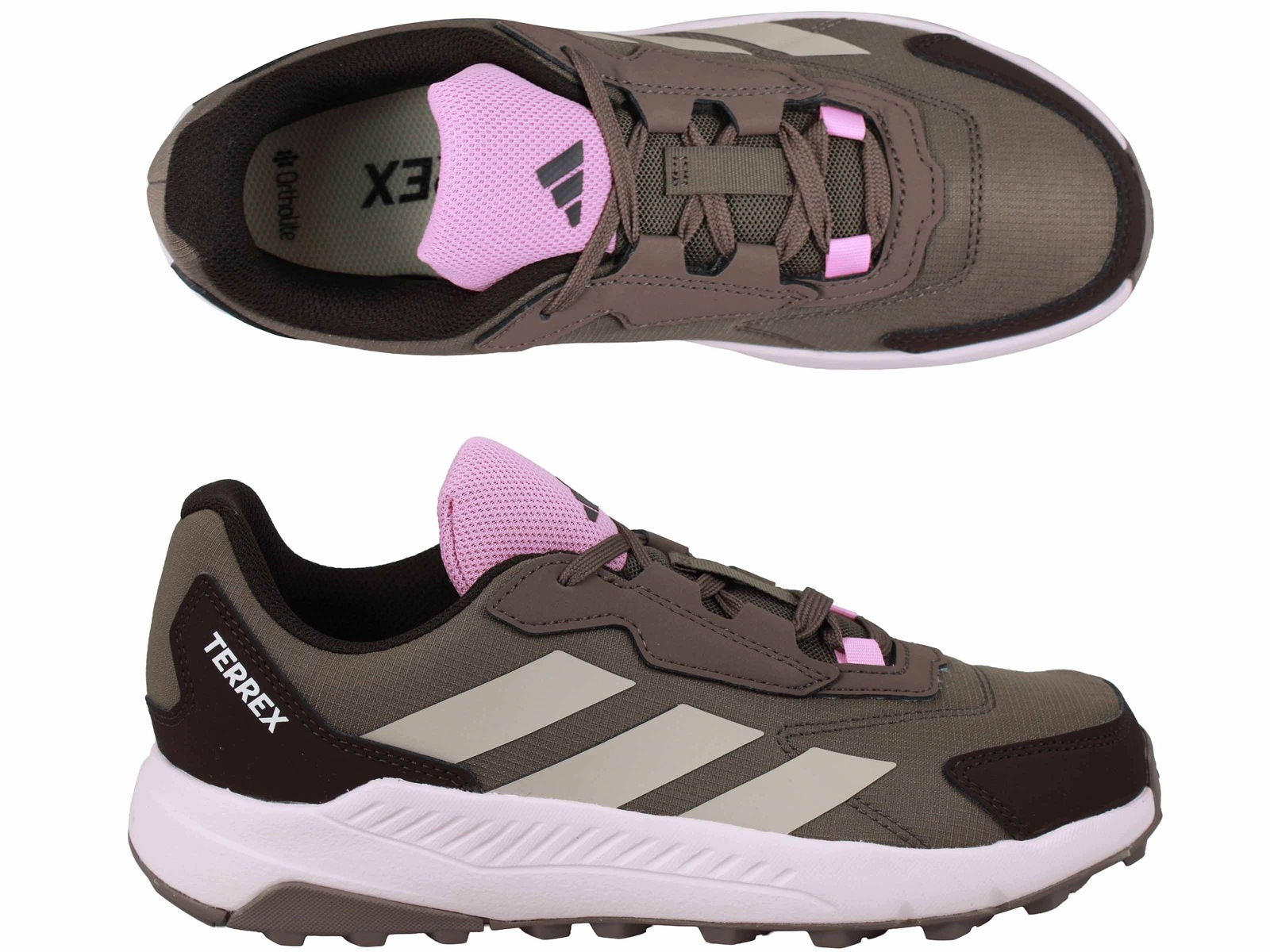Adidas Terrex Anylander J JR9718 Młodzieżowe Brązowe Różowe Trekking