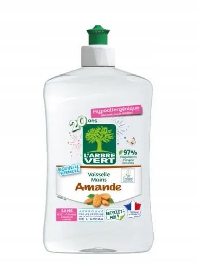 Levně 5X L'arbre Vert Koncentrát na mytí nádobí Almond 500 ml