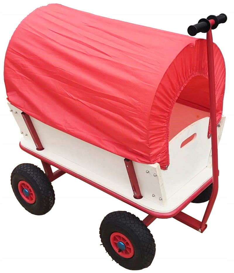 Ogrodowy WÓZEK Z PLANDEKĄ transportowy przyczepka