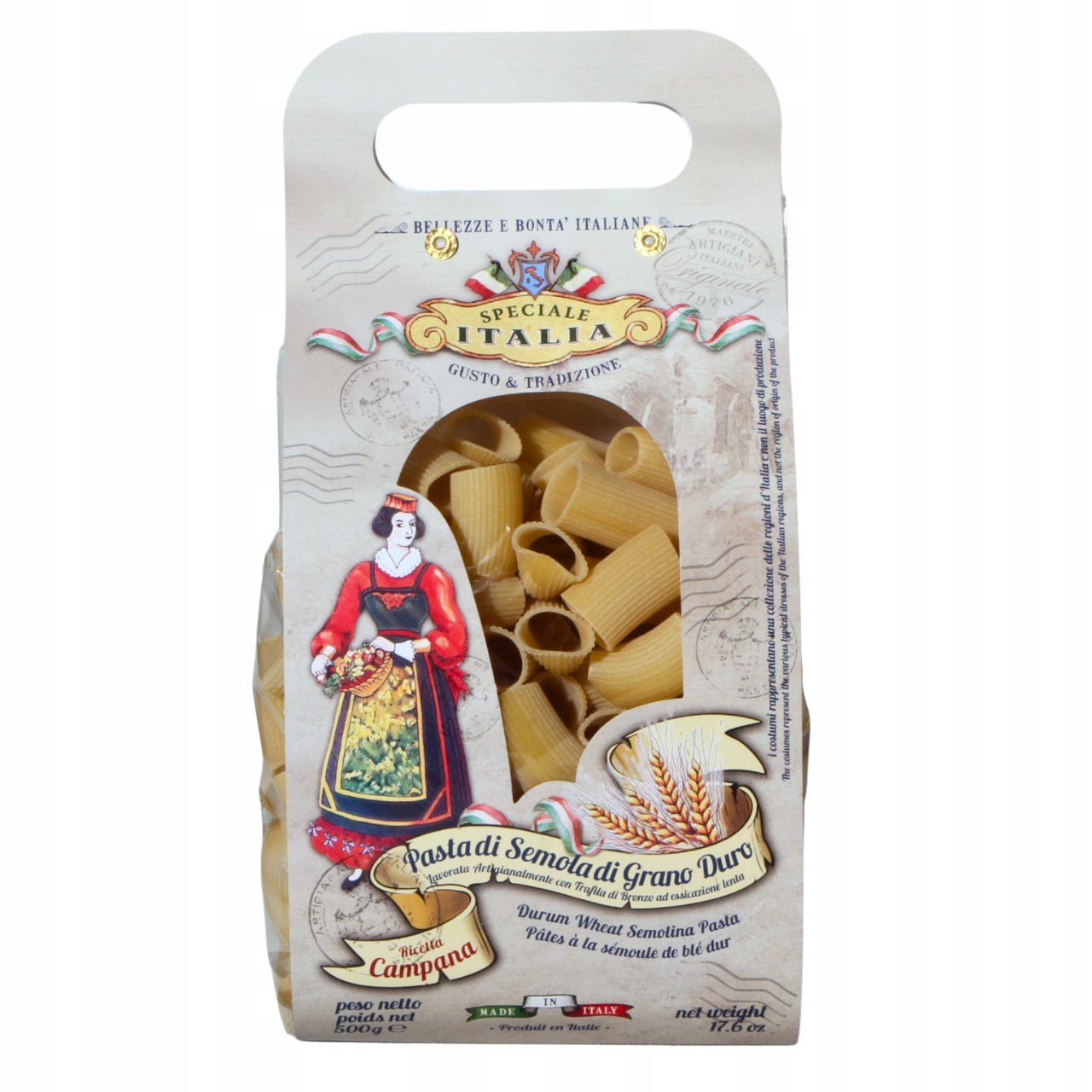 Levně 2X Speciale Italia Italský Těstoviny Campana Trubky 500g