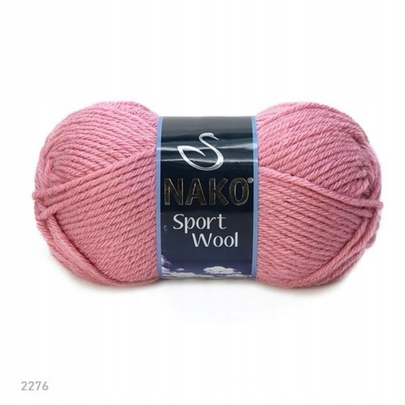 Włóczka Nako Sport Wool akryl wełna 2276 róż
