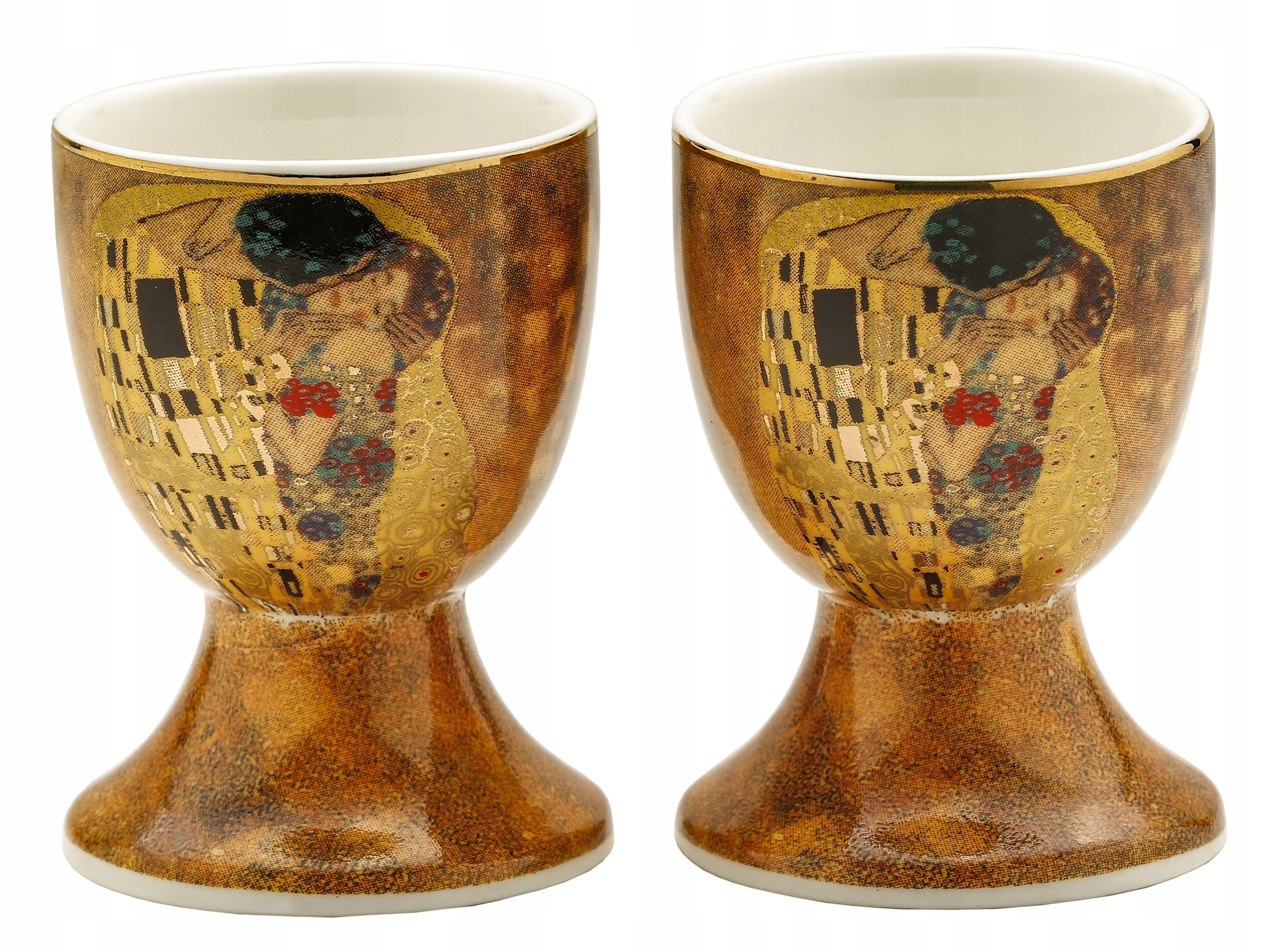 

2 x Kieliszek pod jajka jajecznik Gustav Klimt