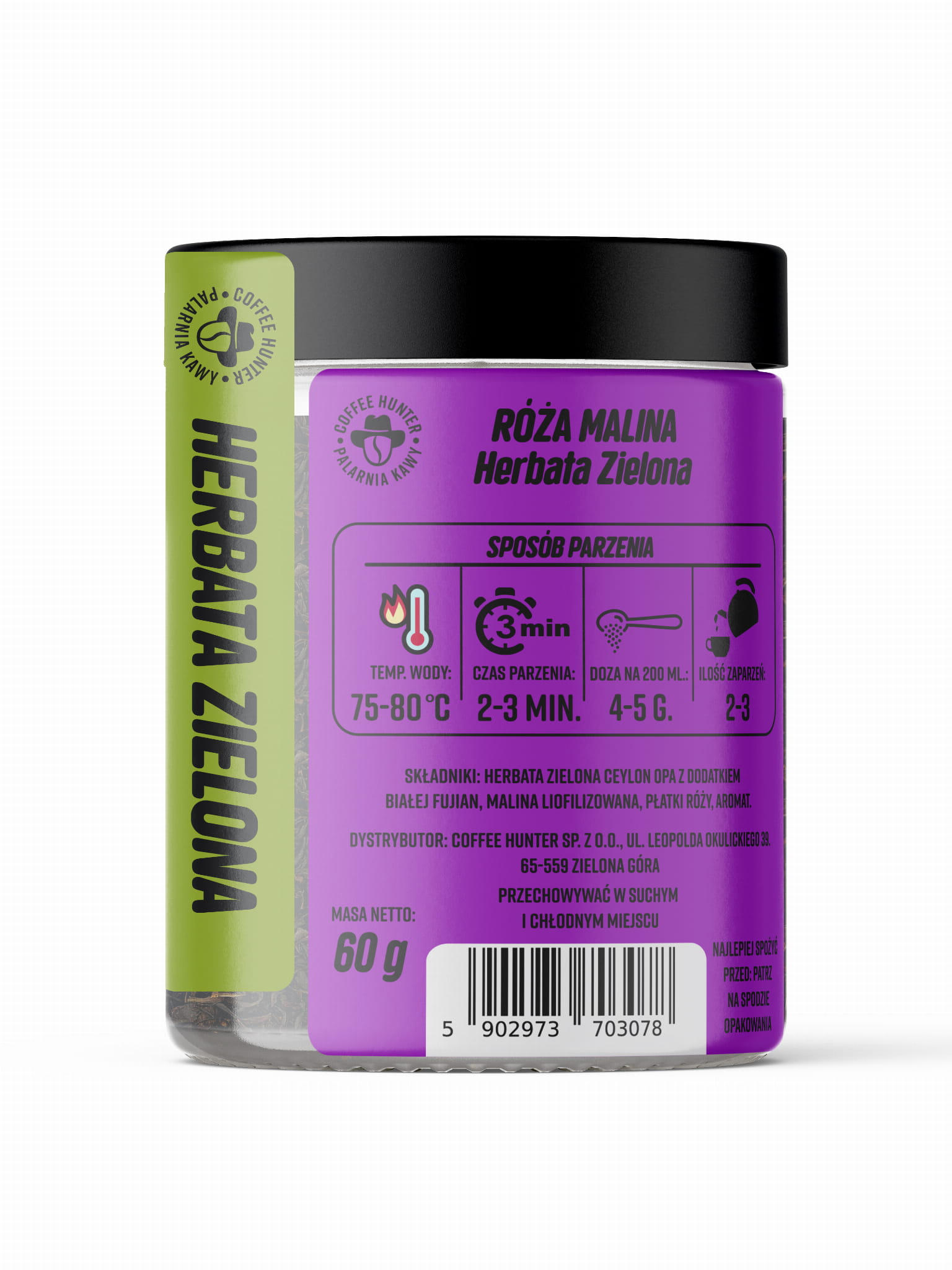 Levně Čaj „růže Malina“ Coffee Hunter s.r.o. 60 g