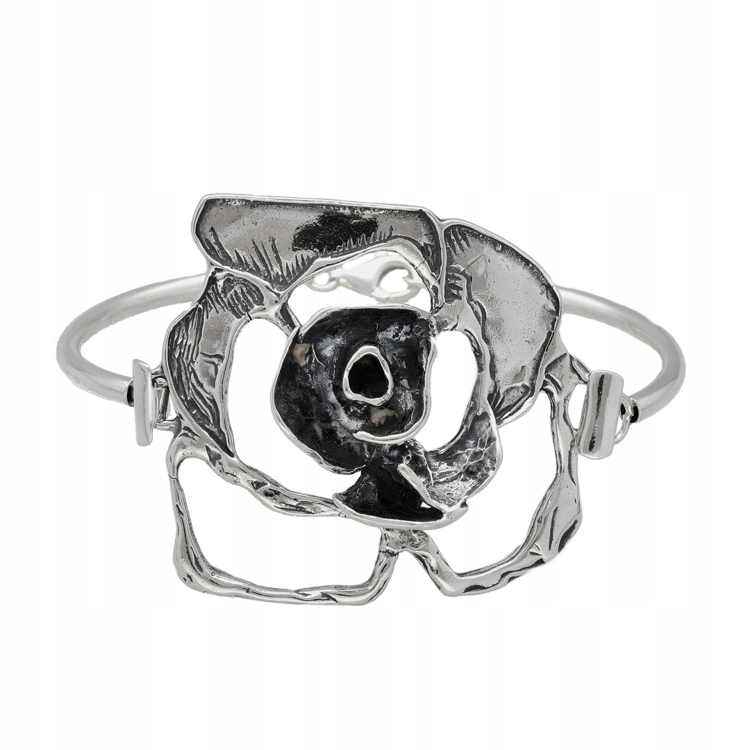 Náramek růže stříbro