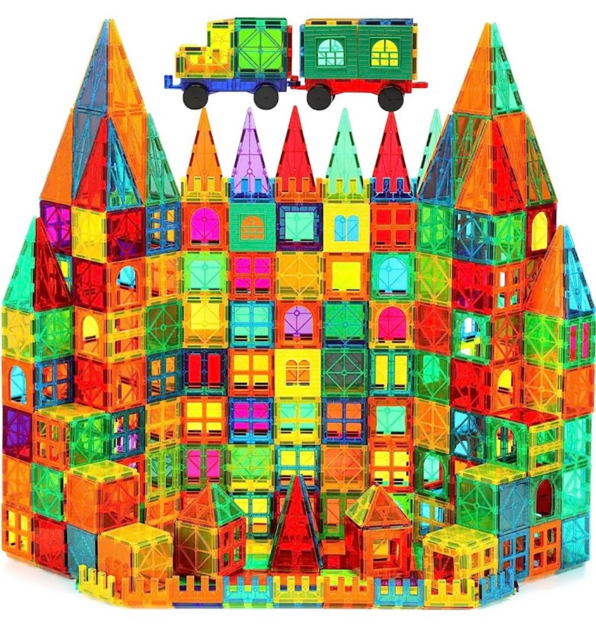 Wonder Toys Magnetyczne Klocki 3D Dla Dzieci Zabawka Edukacyjna XXL 100el.