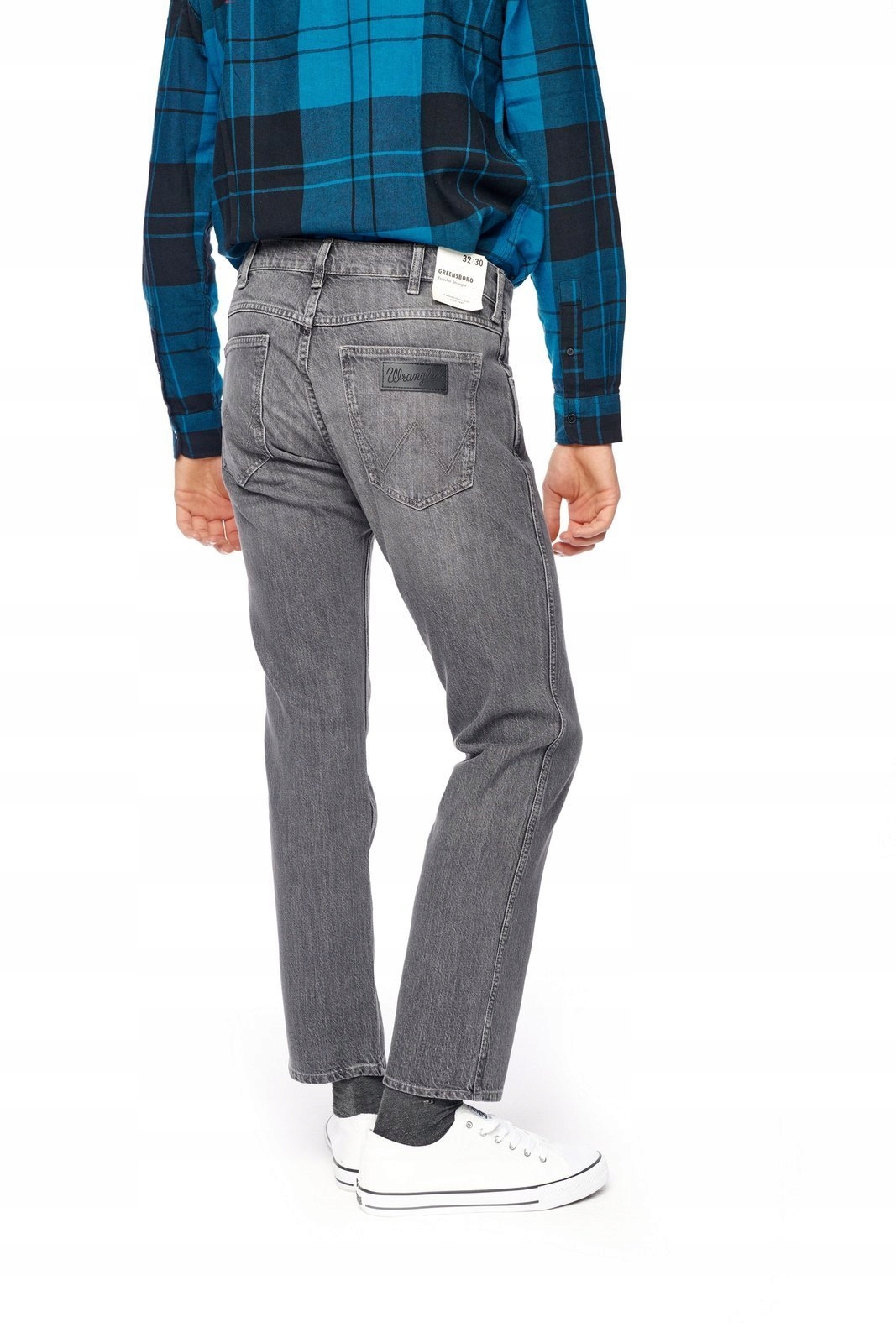 Pánské jednoduché džíny Wrangler Greensboro Pitch Grey W15QP415D 38/32