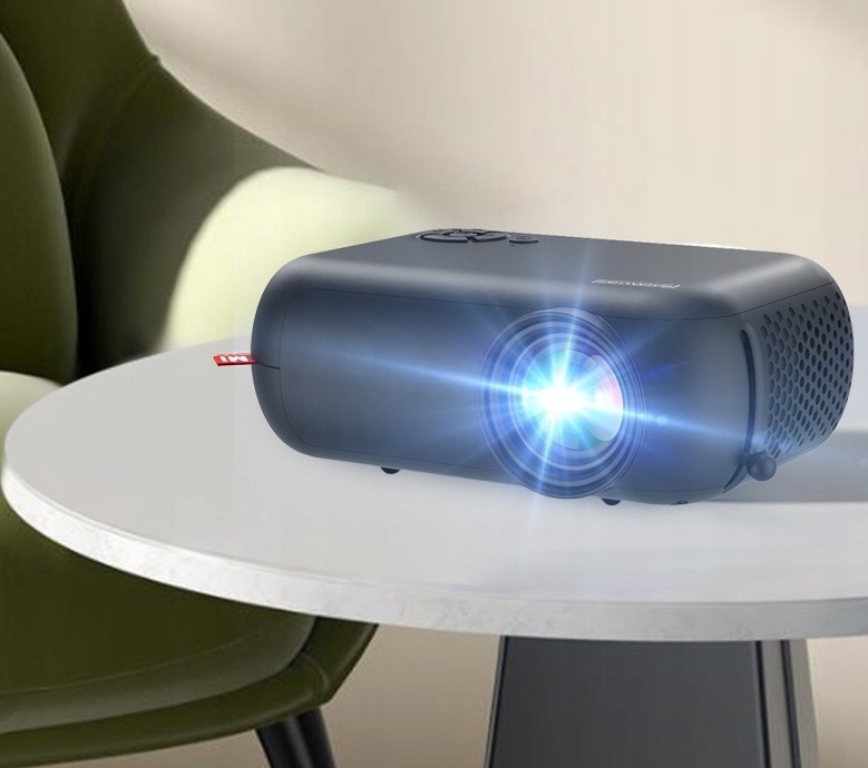 Mini PROJEKTOR do Telefonu PRZENOŚNY RZUTNIK FULL HD WiFi LED HDMI 1800lm Wbudowane głośniki tak