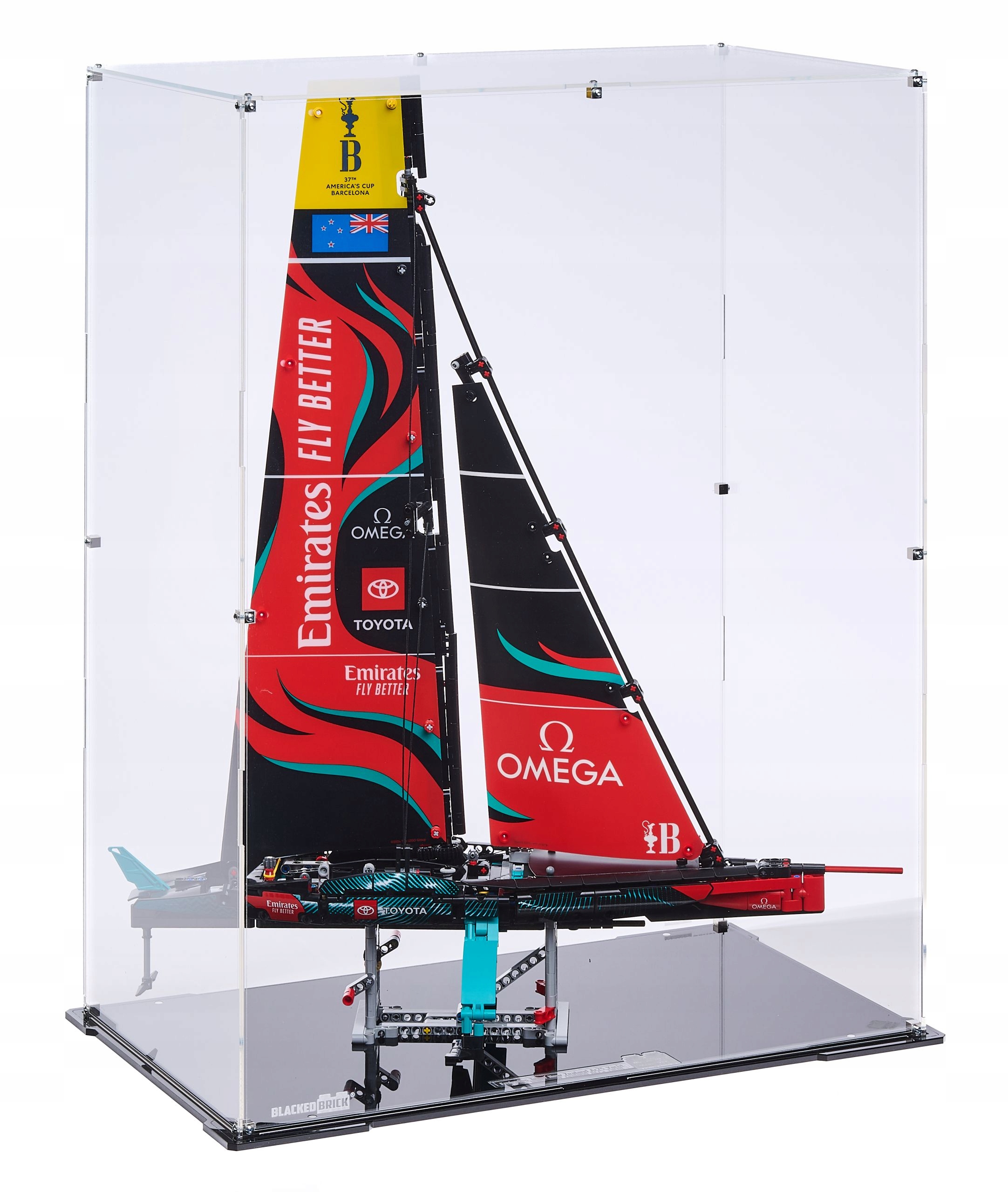 Vitrína Blacked Brick pre Lego 42174 Technic Jachta AC75