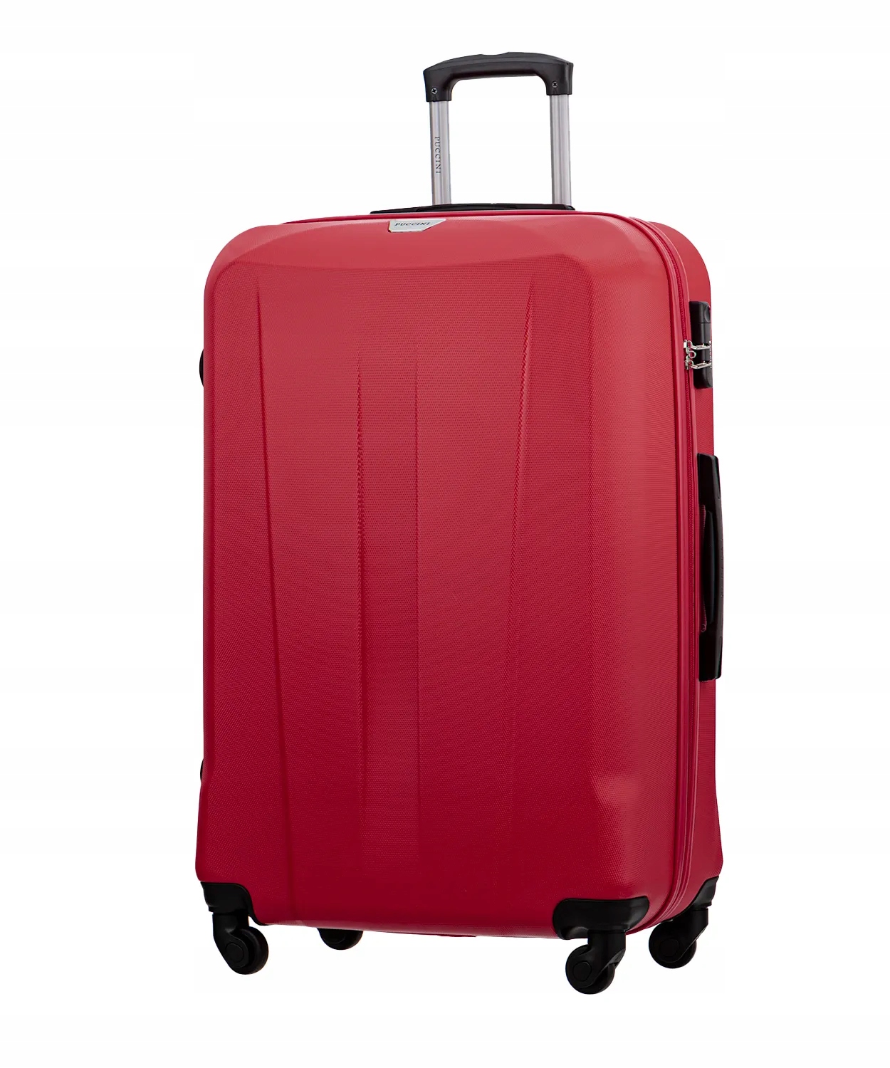 Walizka Duża Podróżna Na Kółkach Twarda Abs Puccini Czerwona ABS03A-3E