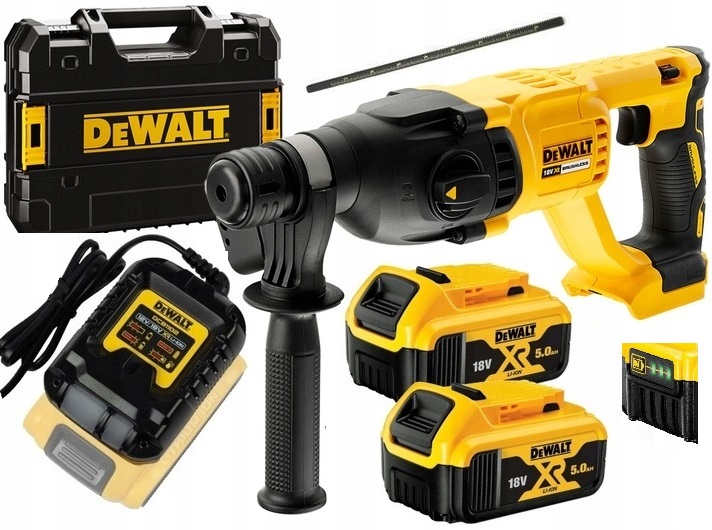 DeWALT DCH133 Udar Sds+ 2,6J Xr 18V 2x DCB184 5.0Ah 18V DCB1102 Tstak
