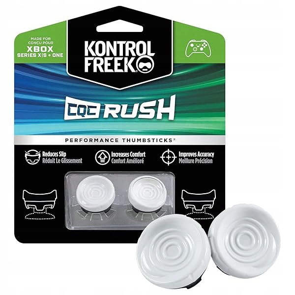 Nakładki gumki KontrolFreek White Rush do Xboxa